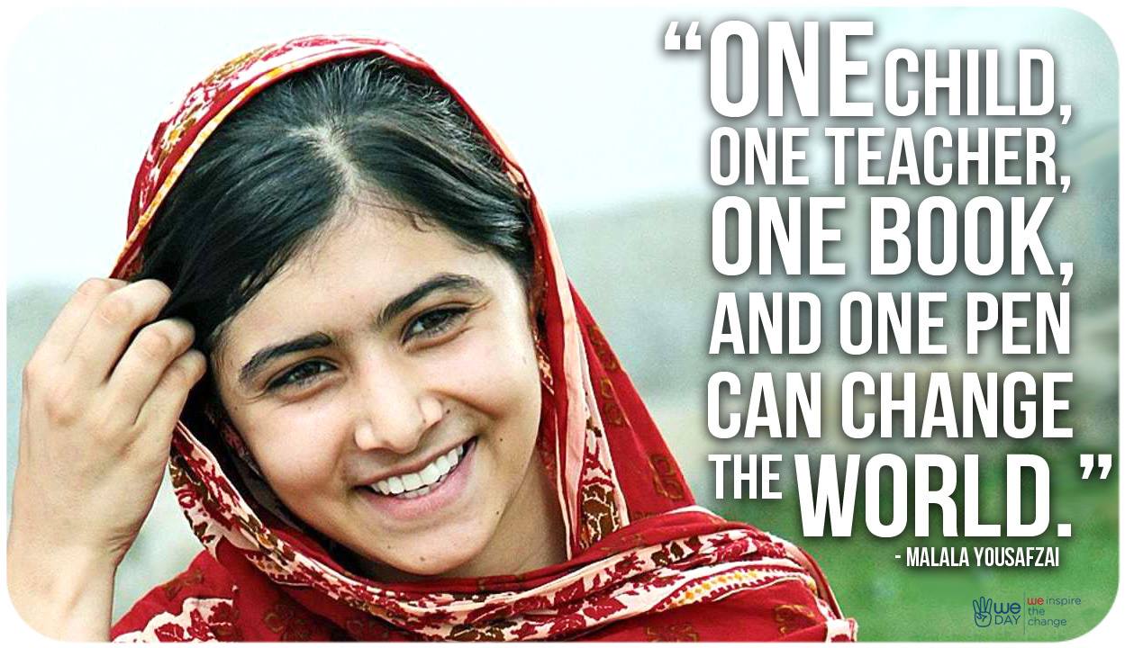 Resultado de imagen de MALALA ONE CHILD