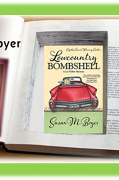 Susan Boyer with Lowcountry Bombshell graphic